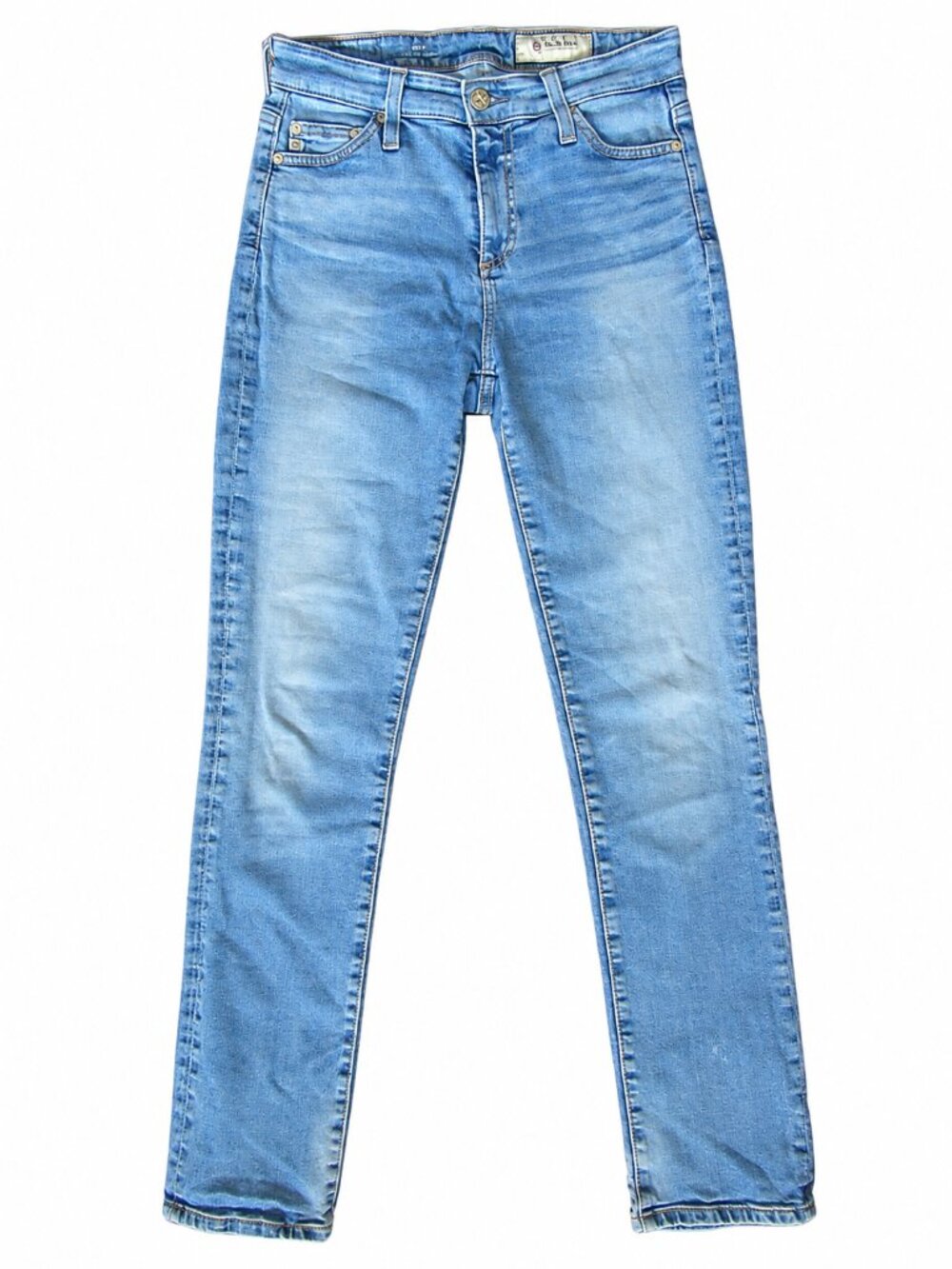 AG Adriano Goldschmied Mari High Rise Straight Jeans Light Wash | 25R